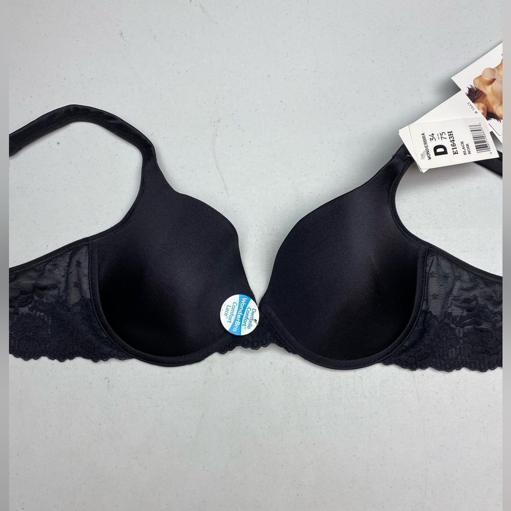 NWT Wonderbra BLK Lightly Lined Underwire, 34D *P1075